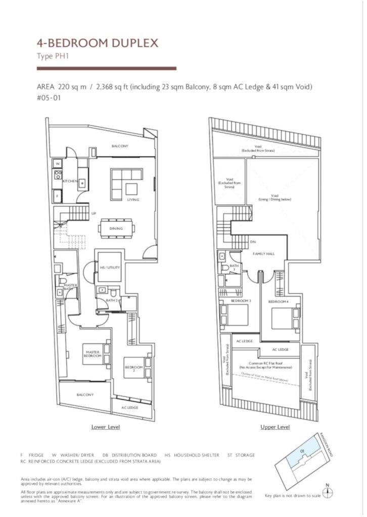 The Ranz 4 bedroom duplex Floor Plan